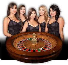 Live casino blackjack table with multiple camera angles